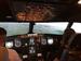 Cockpit des
Flugsimulators
